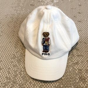 baby boy Ralph Lauren’s hat.